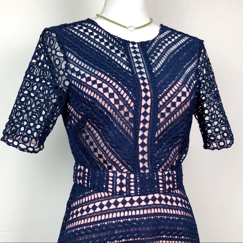 DONATED - ASOS Premium Occasion Lace Midi Dress - Picture 6 of 8